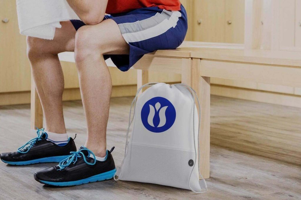sacca-zainetto-personalizzata-palestra-eventi-1024x683 Gadget palestra e fitness: dal marketing per i club agli eventi come la fiera Rimini Wellness