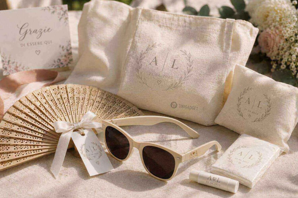 ventaglio-occhiali-fazzoletti-personalizzati-matrimonio-1024x683 Wedding bag da matrimonio: idee e consigli originali su cosa mettere nel kit perfetto per gli ospiti