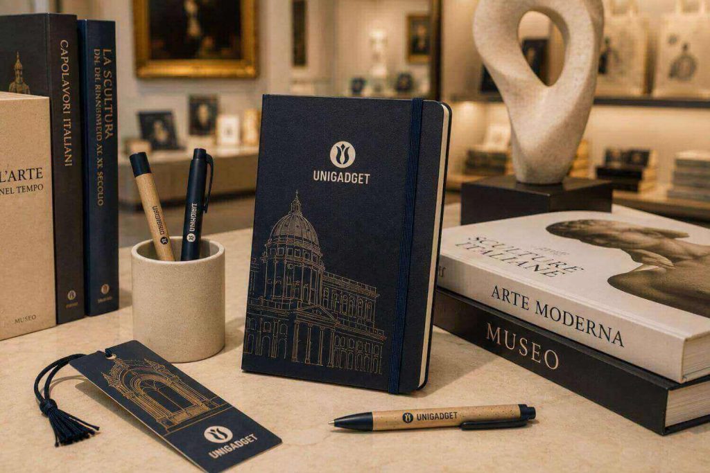 taccuino-museo-personalizzato-carta-articoli-cartacei-1024x683 Merchandising per musei e bookshop: come progettare gadget culturali che valorizzano l’esperienza di visita