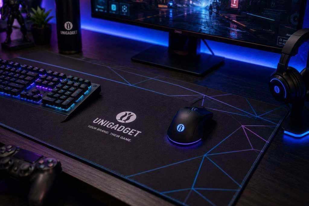 tappetino-mouse-gaming-personalizzato-postazione-1024x683 Gadget per gamers e merchandising per gli Esports: come conquistare la community del gaming nelle fiere dedicate
