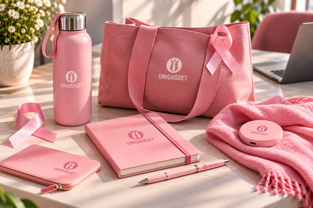 gadget-rosa-personalizzati-ottobre-rosa-solidali Ottobre Rosa attraverso i regali aziendali solidali per sostenere la prevenzione e coinvolgere il team